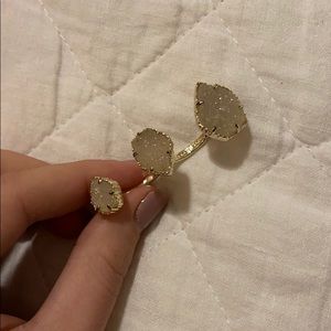 Kendra Scott Naomi Gold Druzy Double Ring